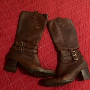 Born Leather Knee High Boots